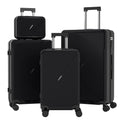 Set 4 Trolley ABS 12/20/24/28 pollici - Nero (066)