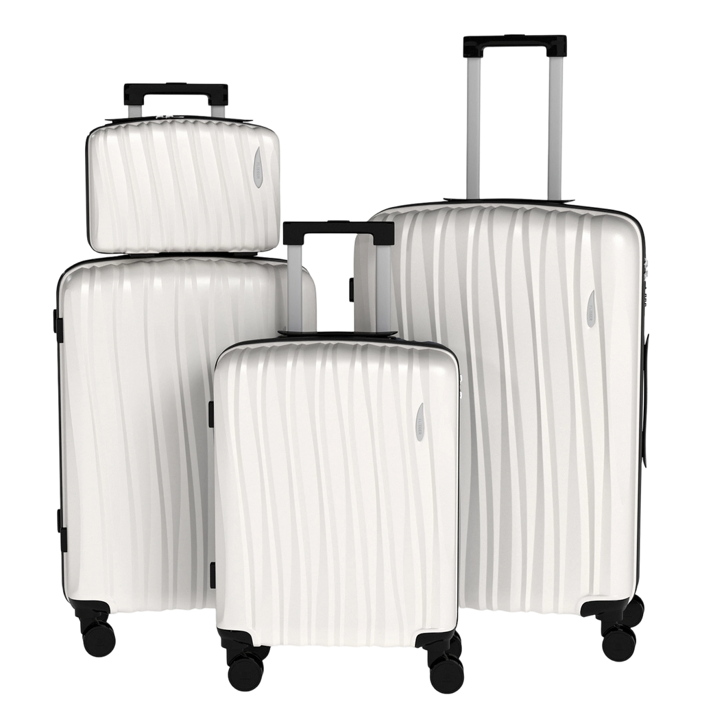 Set 4 Trolley ABS 12/20/24/28 pollici - Bianco (073)