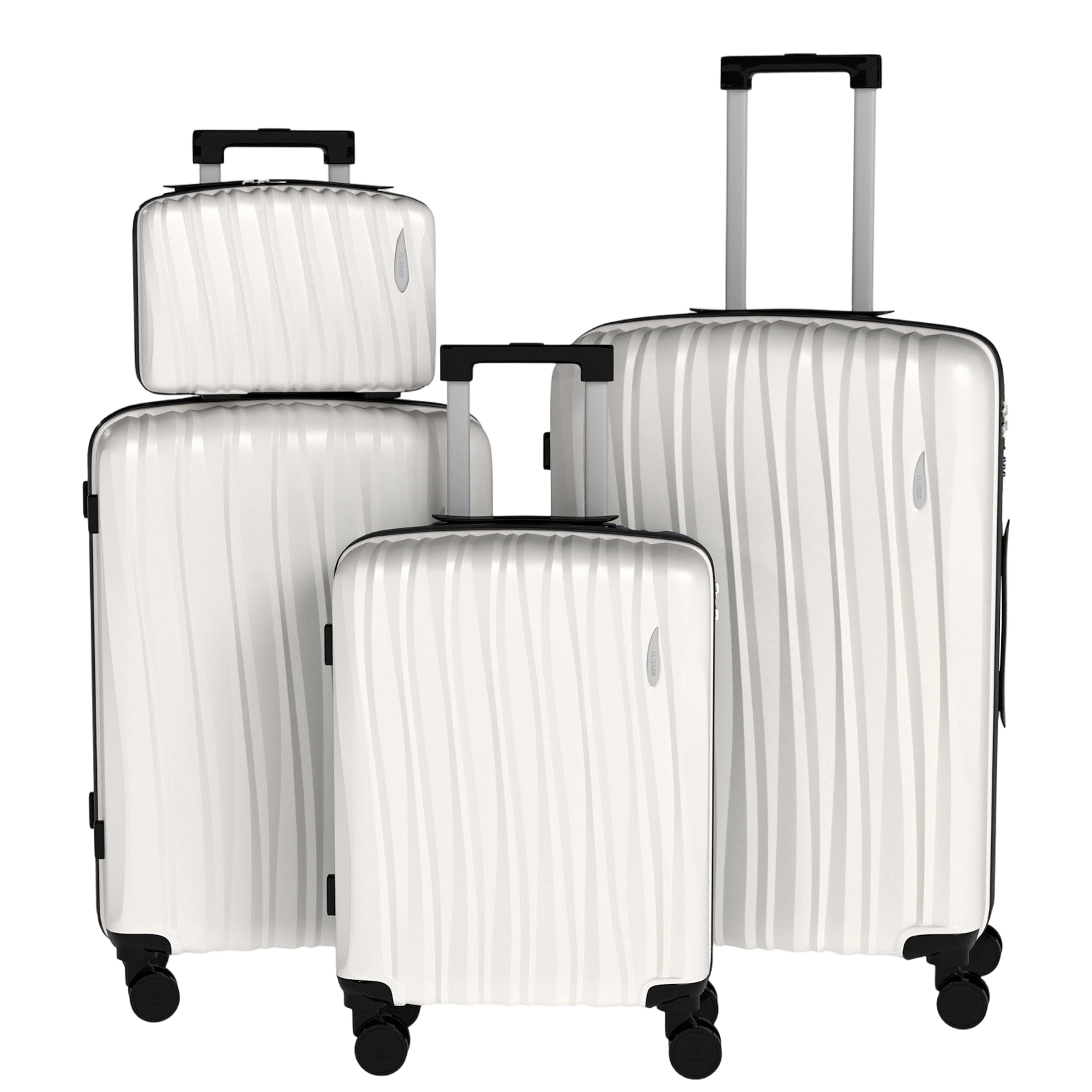 Set 4 Trolley ABS 12/20/24/28 pollici - Bianco (073)