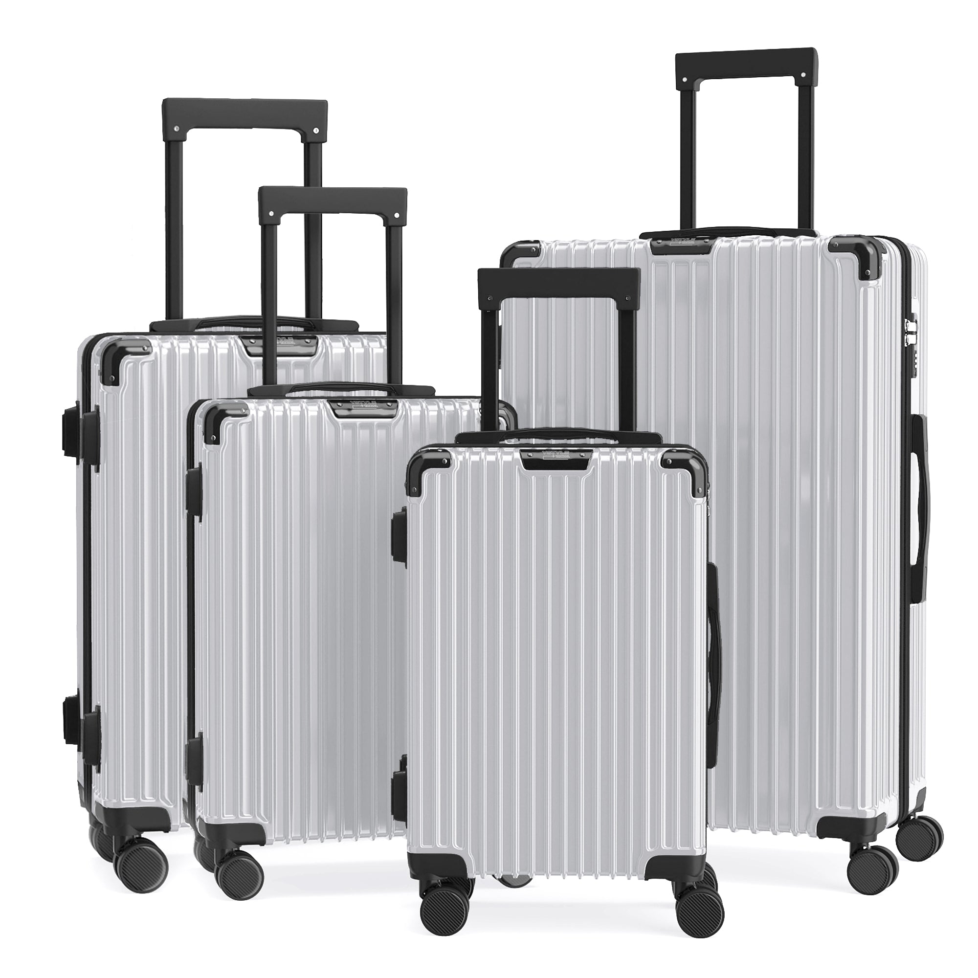 Set valigie ABS+PC 4 pezzi 18/20/24/28 - Grigio (003)