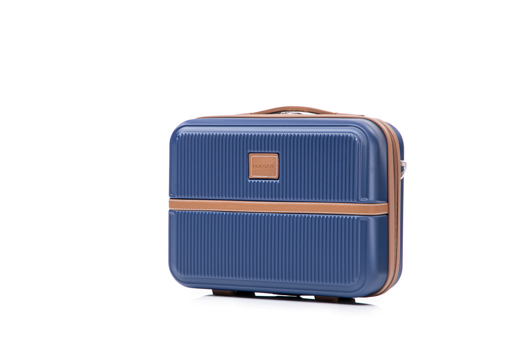 Set valigie in ABS da 4 pezzi (12"/20"/24"/28") – Blu profondo（047）