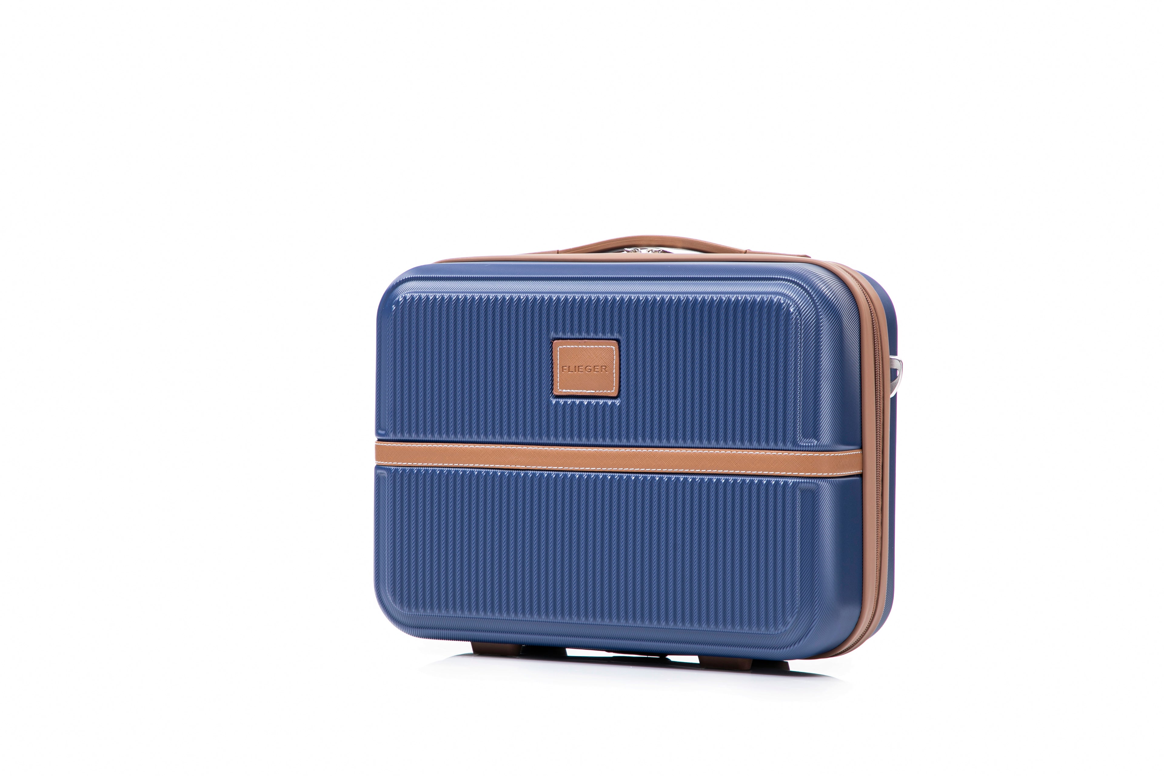 Set valigie in ABS da 4 pezzi (12"/20"/24"/28") – Blu profondo（047）