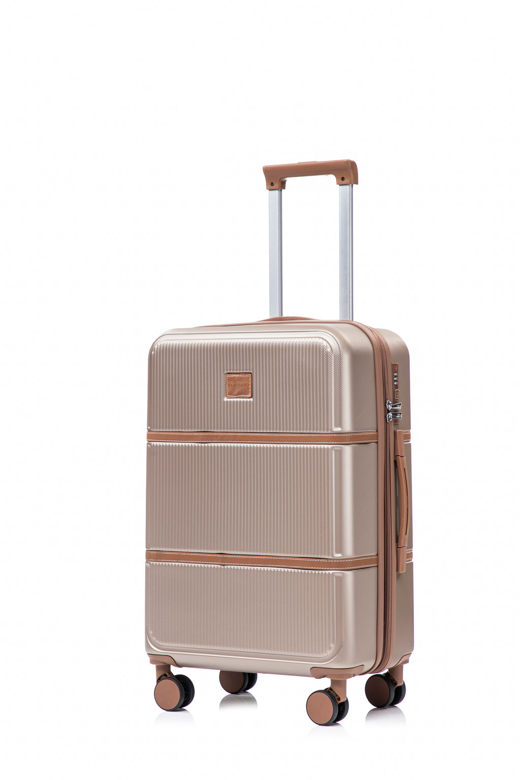 Set valigie in ABS da 4 pezzi (12"/20"/24"/28") – Champagne（047）