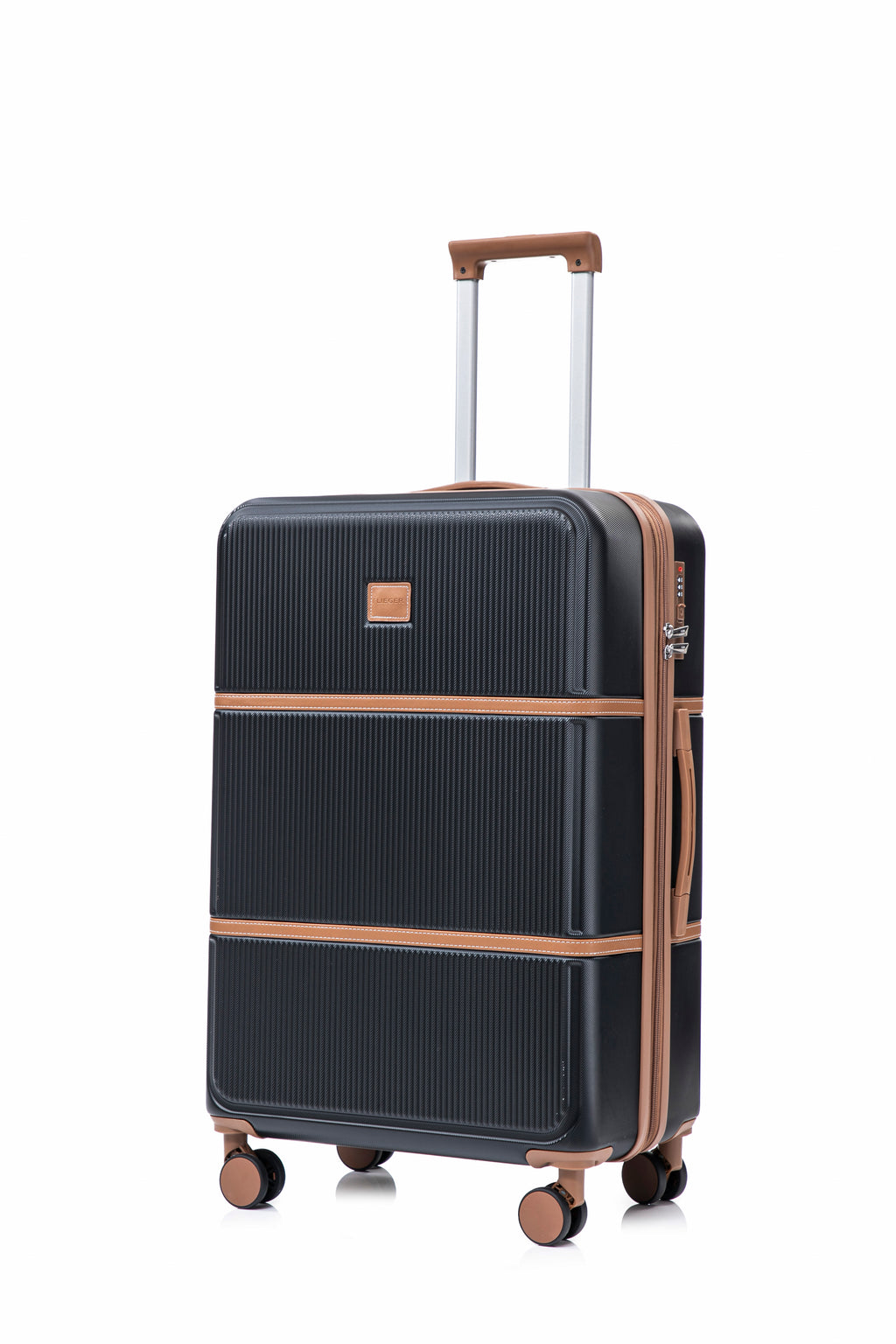 Set valigie in ABS da 4 pezzi (12"/20"/24"/28") – Nero（047）