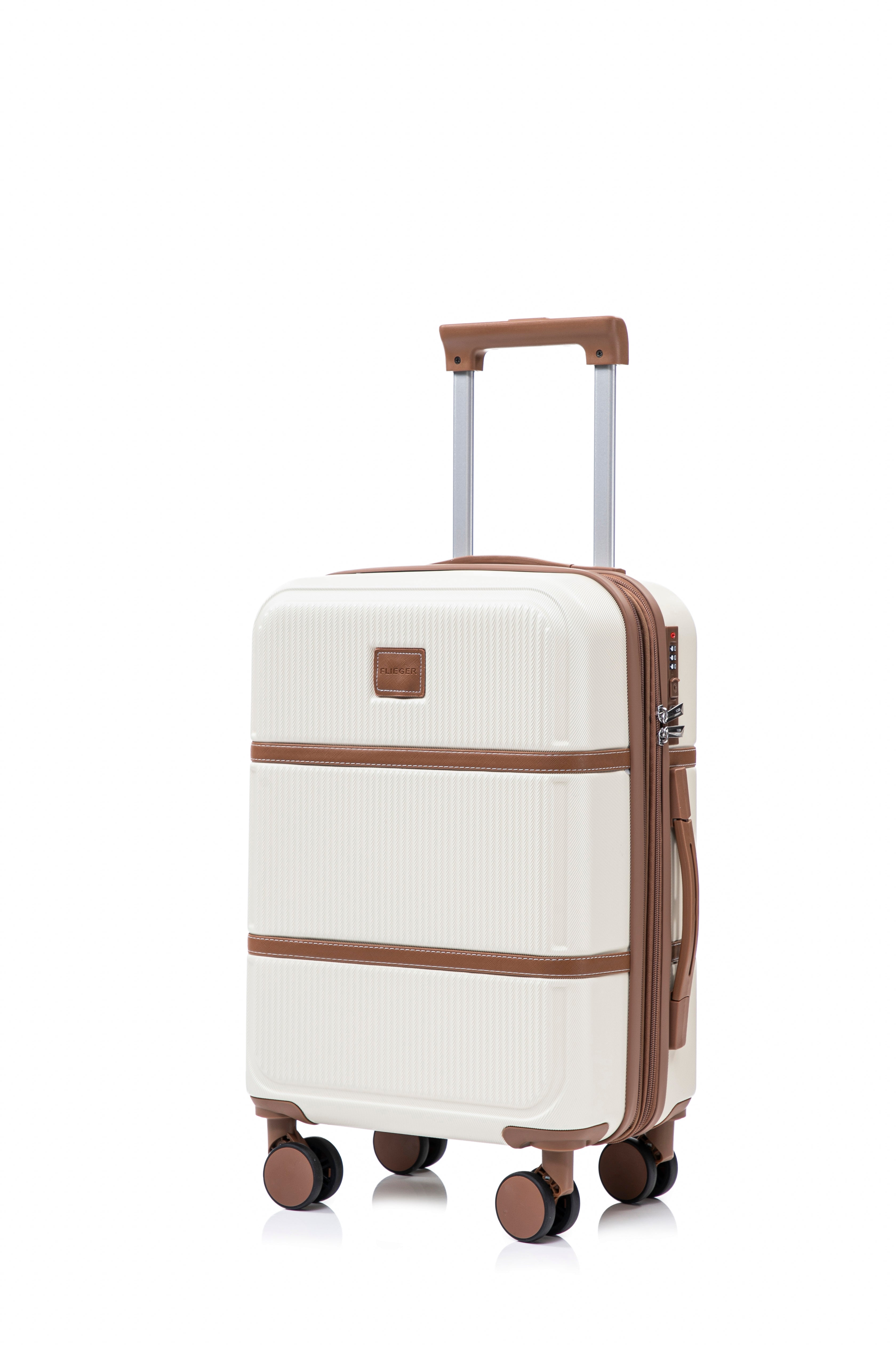 Set valigie in ABS da 4 pezzi (12"/20"/24"/28") – Bianco（047）