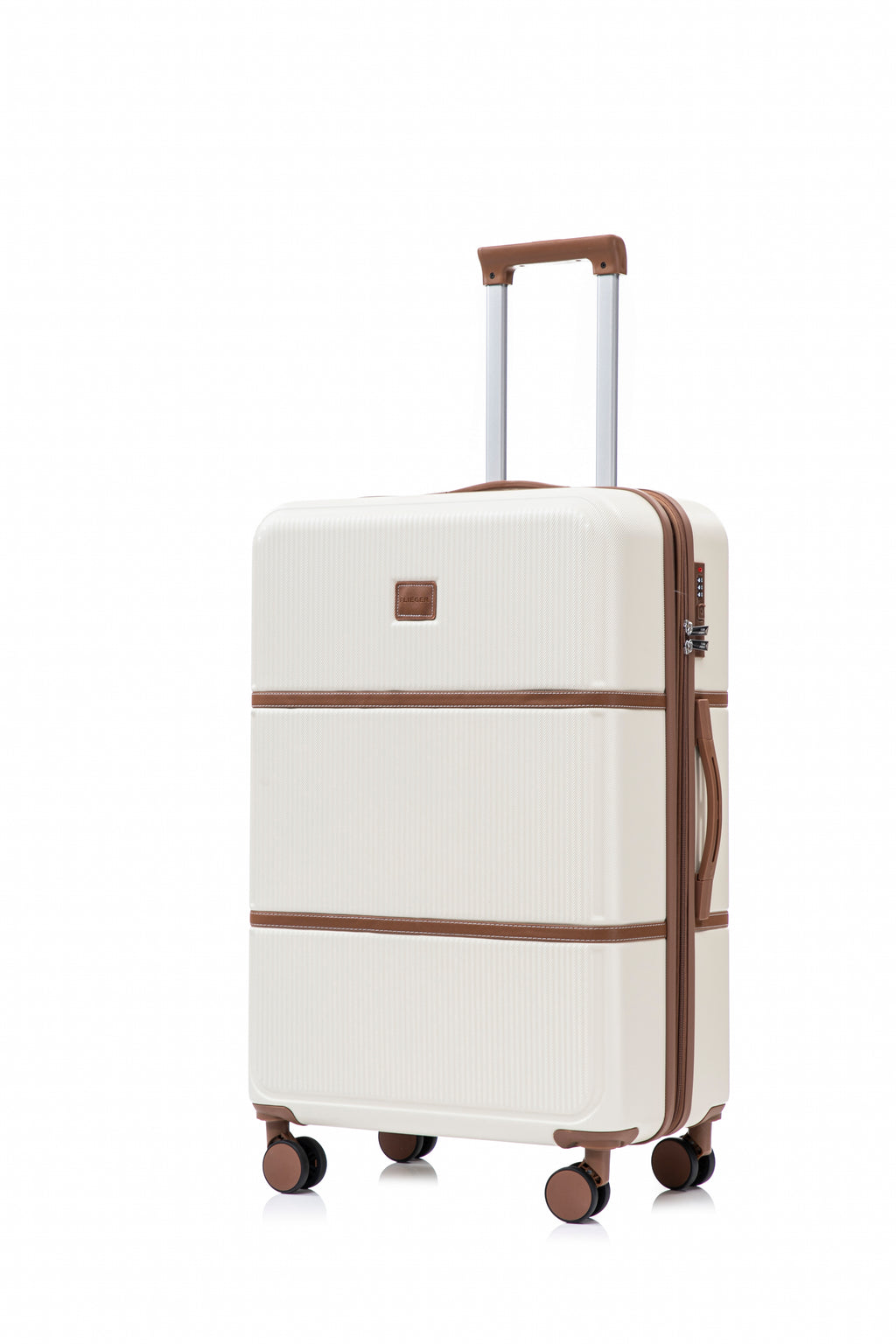 Set valigie in ABS da 4 pezzi (12"/20"/24"/28") – Bianco（047）
