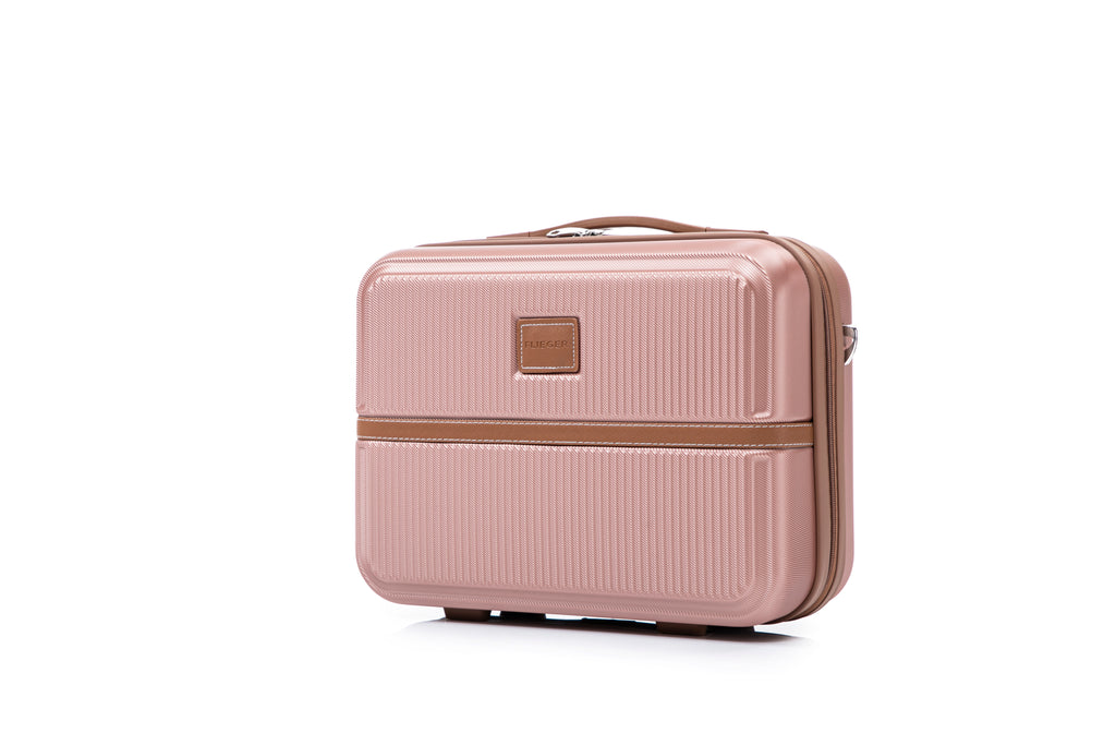Set valigie in ABS da 4 pezzi (12"/20"/24"/28") – Rosa oro（047）