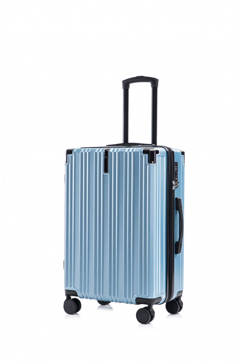 Set valigie in ABS+pc da 3 pezzi (20"/24"/28") – Blu（050）