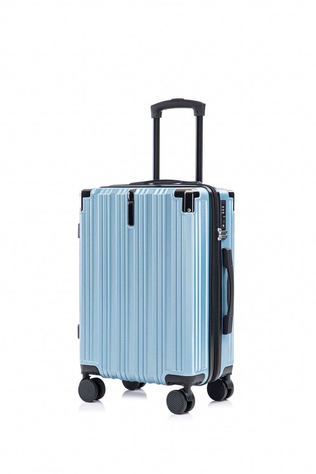Set valigie in ABS+pc da 3 pezzi (20"/24"/28") – Blu（050）