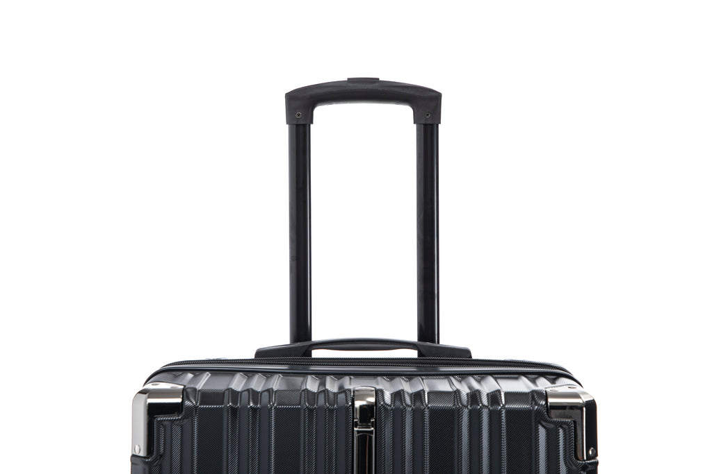 Set valigie in ABS+pc da 3 pezzi (20"/24"/28") – Nero（050）