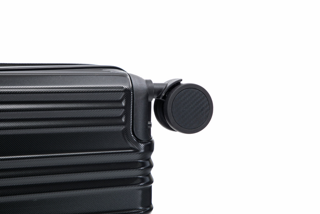 Set valigie in ABS+pc da 3 pezzi (20"/24"/28") – Nero（050）