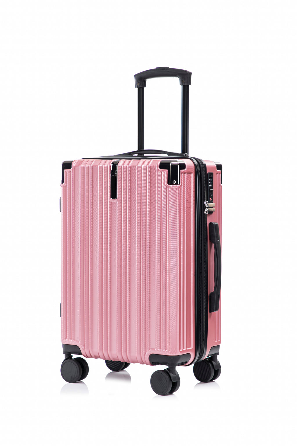 Set valigie in ABS+pc da 3 pezzi (20"/24"/28") – Rosa（050）