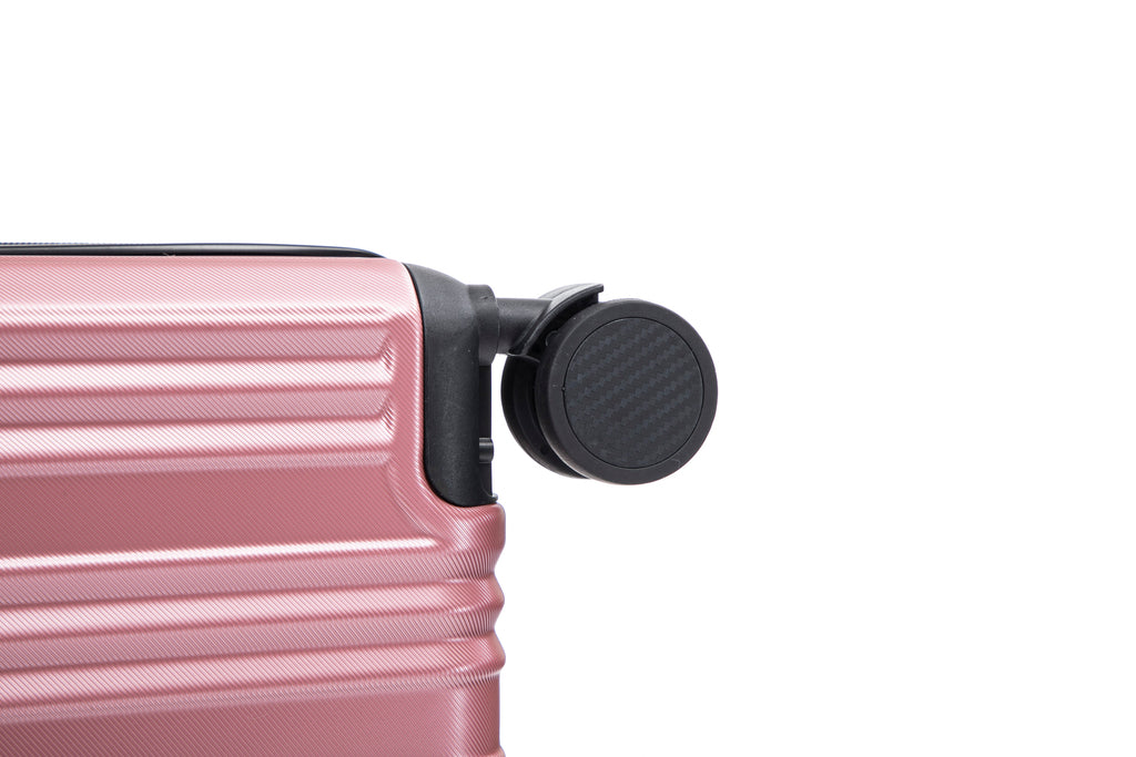 Set valigie in ABS+pc da 3 pezzi (20"/24"/28") – Rosa（050）