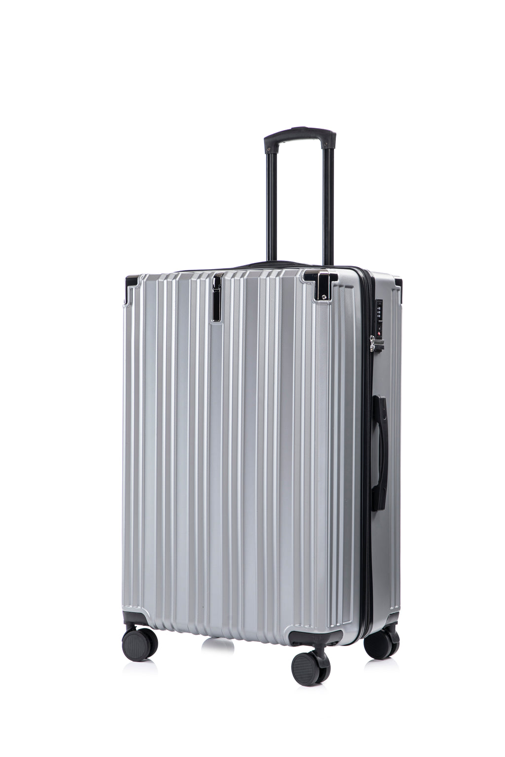 Set valigie in ABS+pc da 3 pezzi (20"/24"/28") – Argento（050）