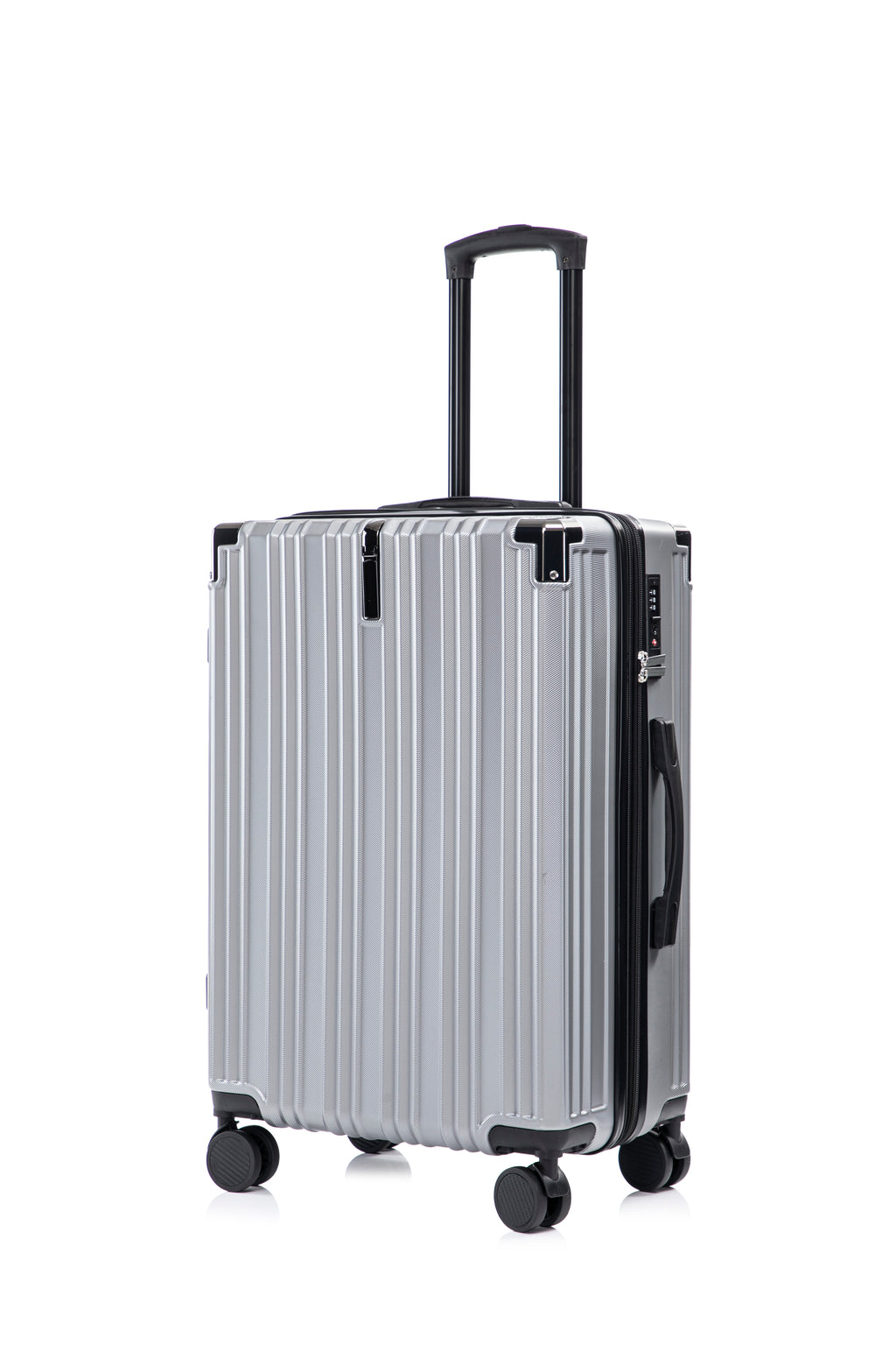 Set valigie in ABS+pc da 3 pezzi (20"/24"/28") – Argento（050）