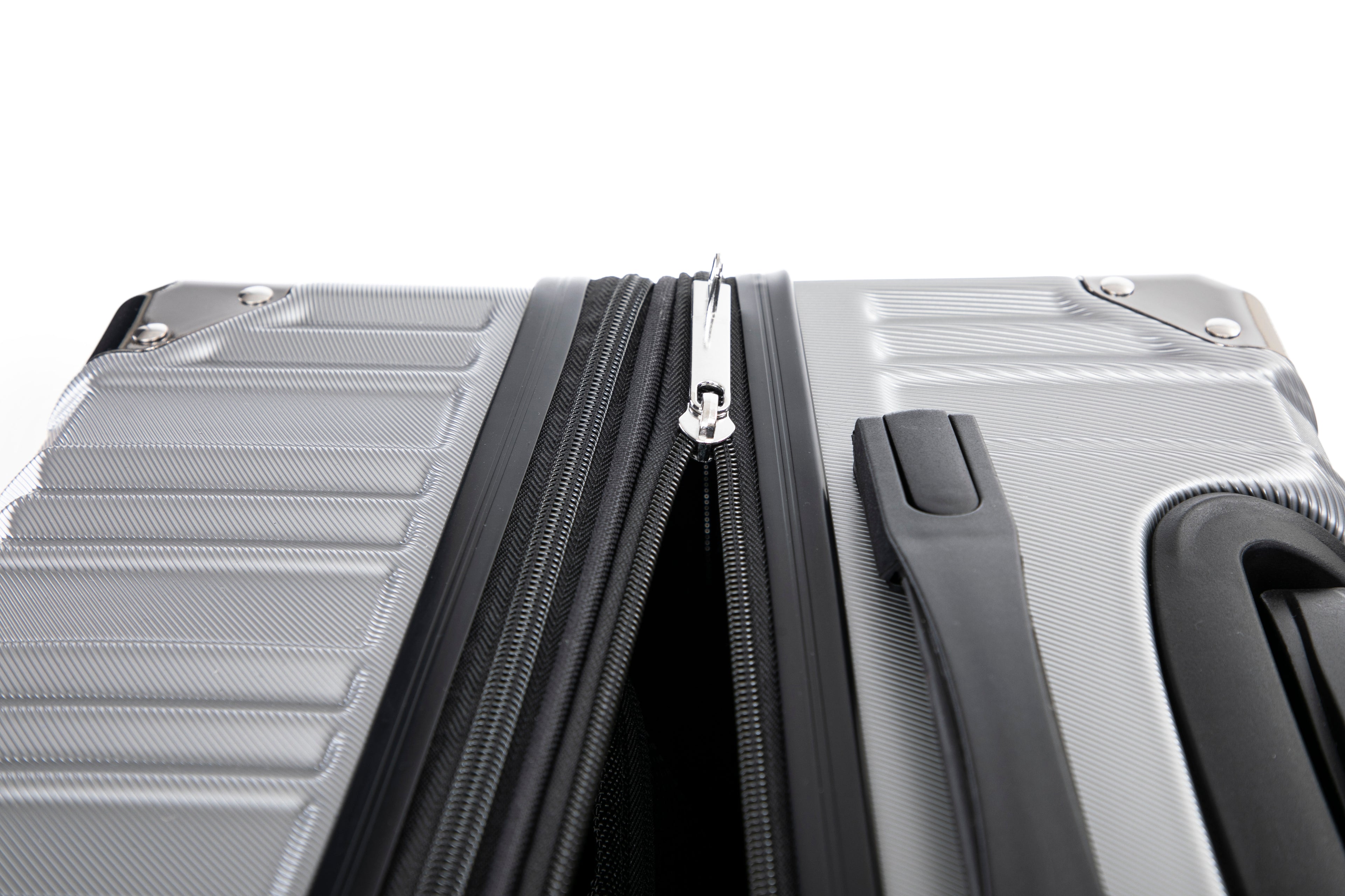 Set valigie in ABS+pc da 3 pezzi (20"/24"/28") – Argento（050）