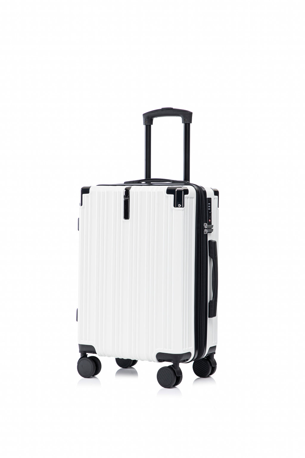 Set valigie in ABS+pc da 3 pezzi (20"/24"/28") – Bianco（050）