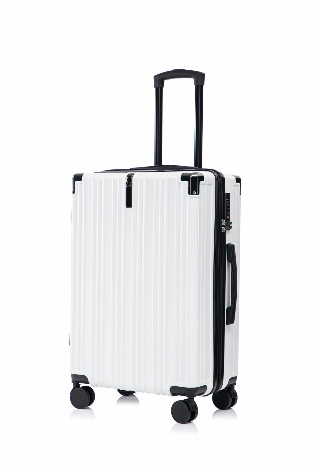 Set valigie in ABS+pc da 3 pezzi (20"/24"/28") – Bianco（050）