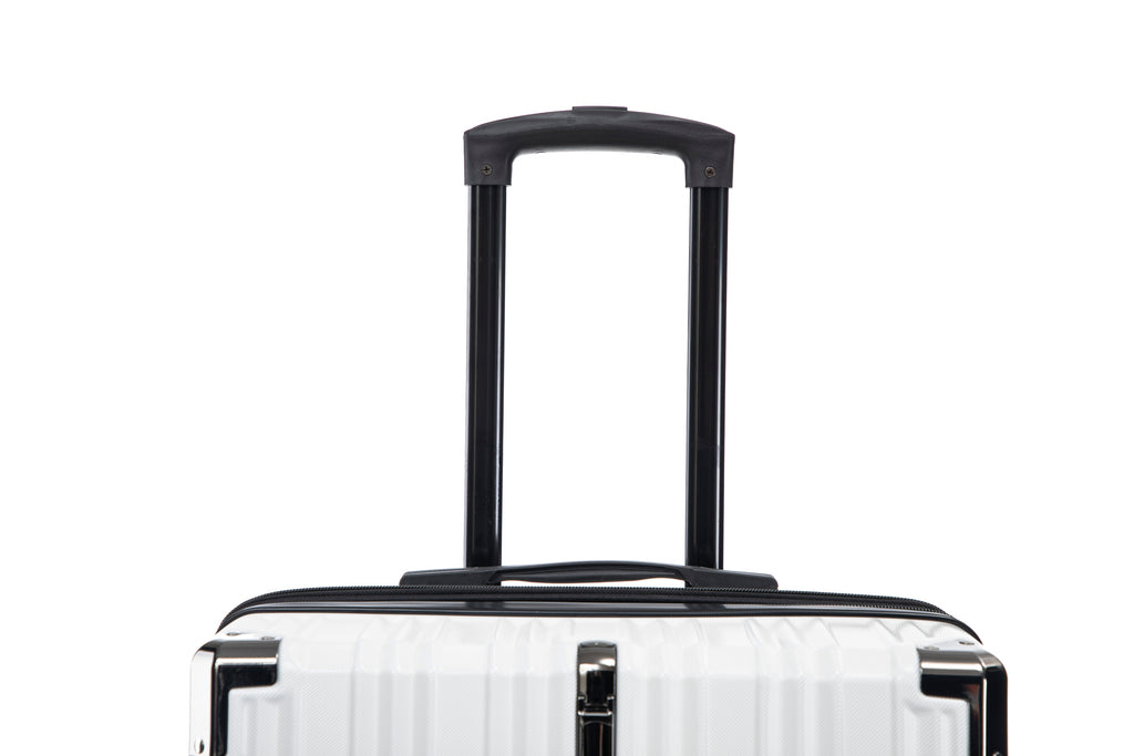 Set valigie in ABS+pc da 3 pezzi (20"/24"/28") – Bianco（050）