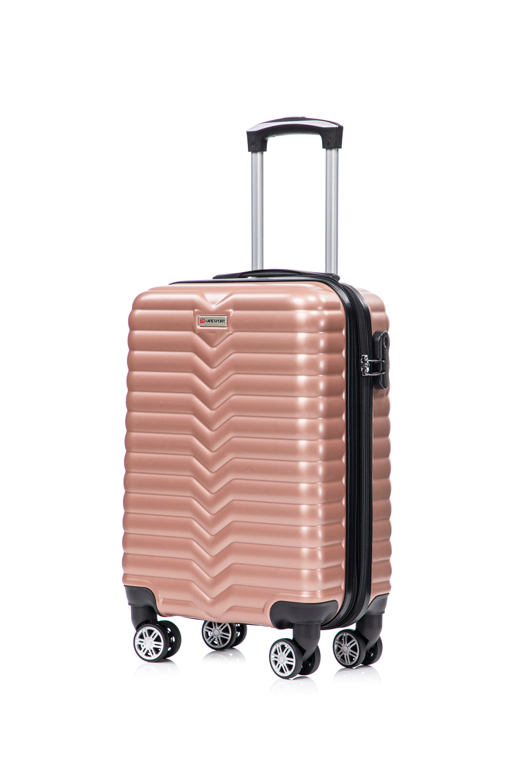 Set valigie in ABS da 5 pezzi (20"/26"/28"/30"/32") – Rosa oro(046)
