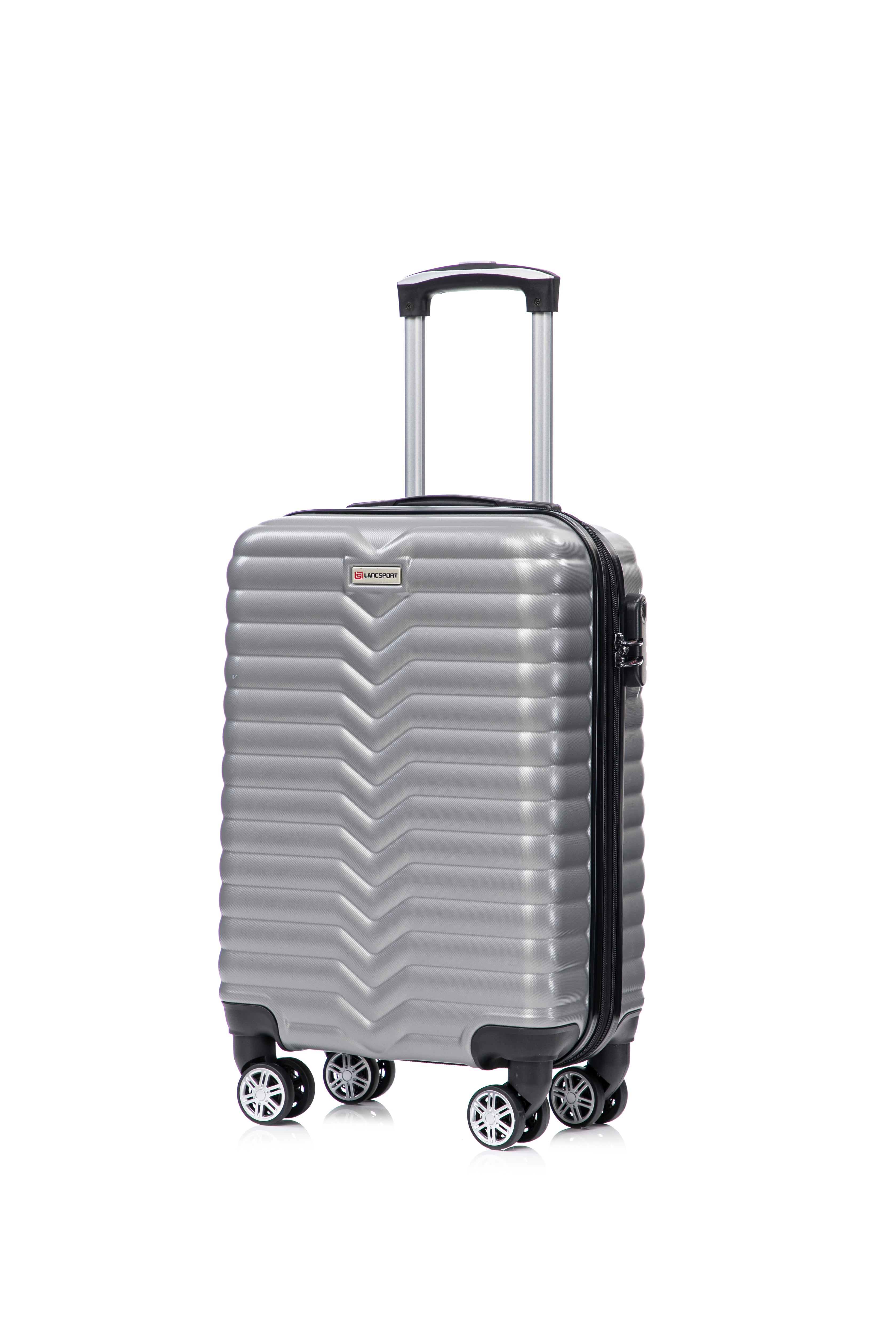Set valigie in ABS da 5 pezzi (20"/26"/28"/30"/32") – Grigio argento(046)