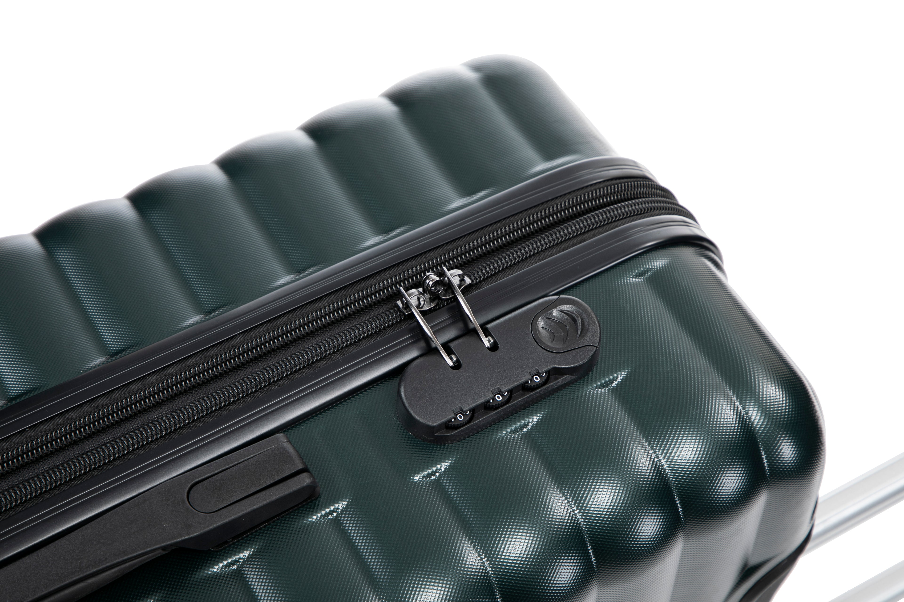 Set valigie in ABS da 5 pezzi (20"/26"/28"/30"/32") – Verde scuro perlato(046)