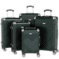 Set valigie in ABS da 5 pezzi (20"/26"/28"/30"/32") – Verde scuro perlato（075）