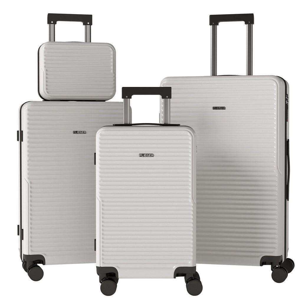 Set 4 Trolley ABS 12/20/24/28 pollici - Bianco (069)
