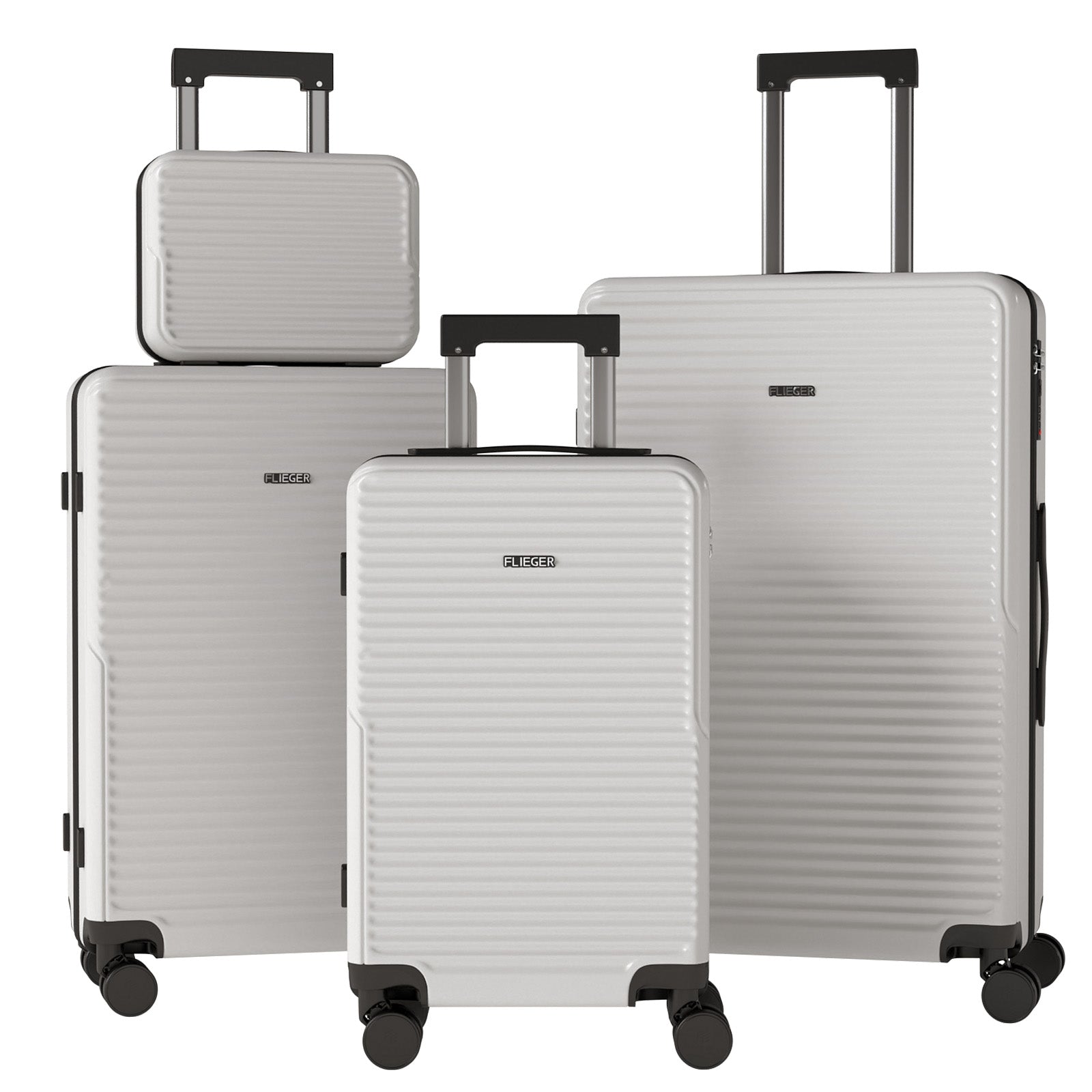 Set 4 Trolley ABS 12/20/24/28 pollici - Bianco (069)