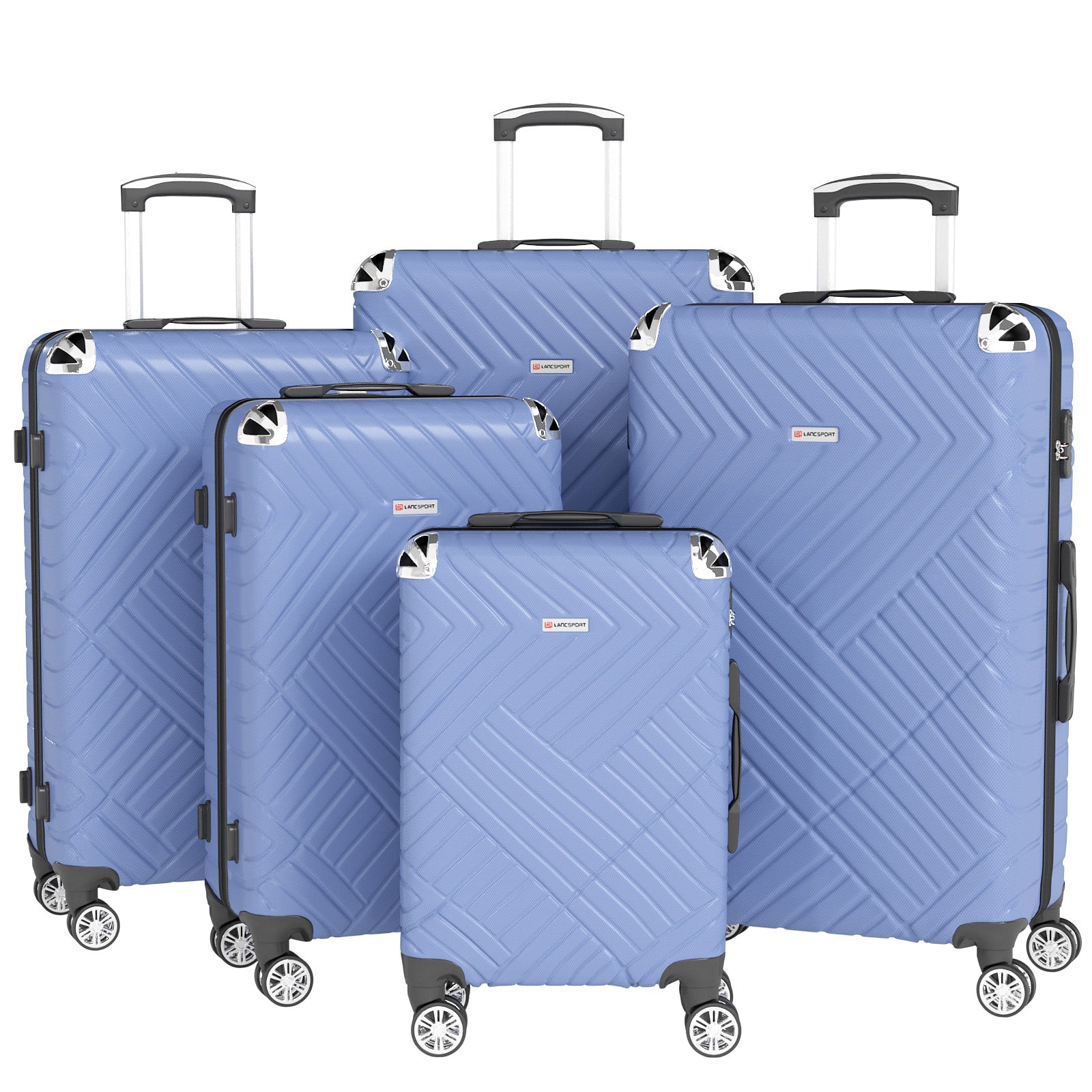 Set valigie in ABS da 5 pezzi (20"/26"/28"/30"/32") – Blu（075）