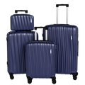 Set 4 Trolley ABS 12/20/24/28 pollici - Blu Navy (073)