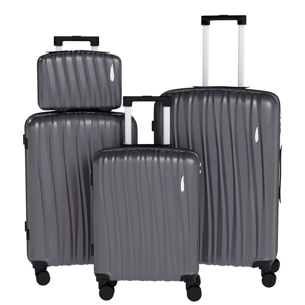 Set 4 Trolley ABS 12/20/24/28 pollici - Grigio (073)
