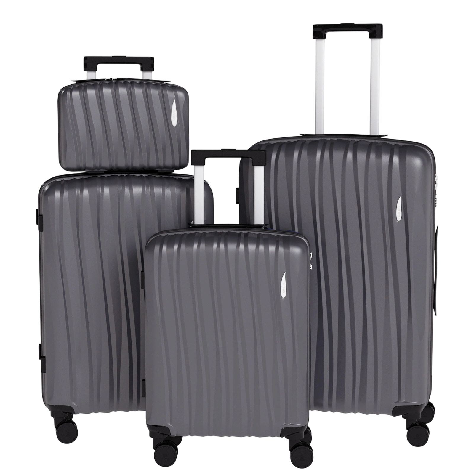 Set 4 Trolley ABS 12/20/24/28 pollici - Grigio (073)