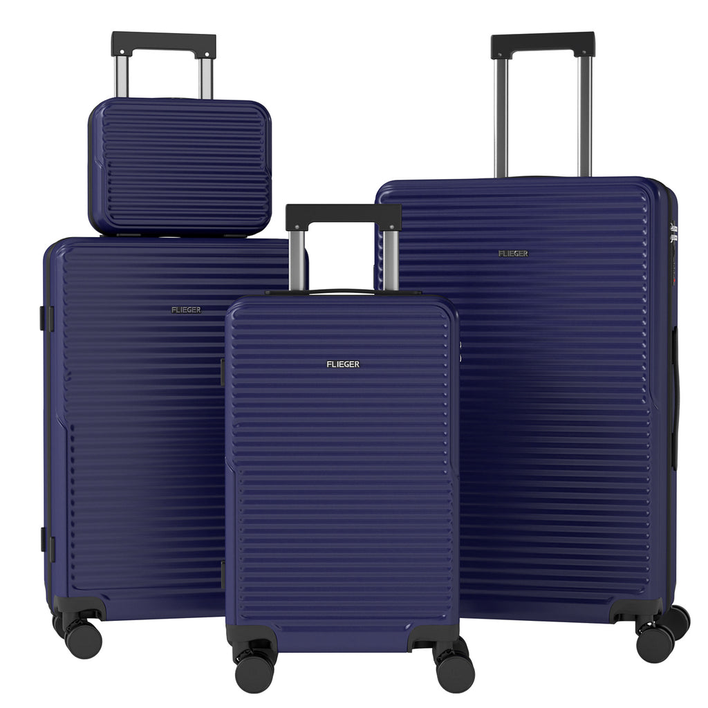 Set 4 Trolley ABS 12/20/24/28 pollici - Blu Navy (069)