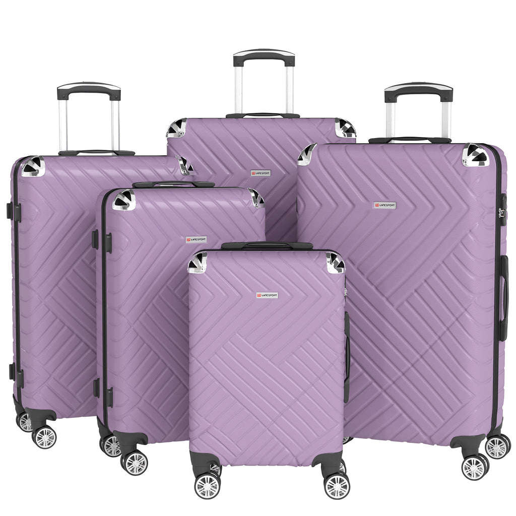 Set valigie in ABS da 5 pezzi (20"/26"/28"/30"/32") – Viola（075）