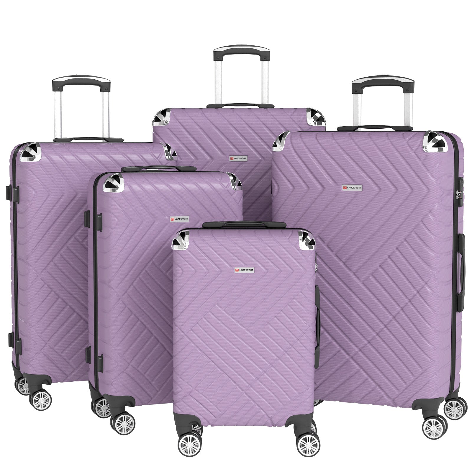 Set valigie in ABS da 5 pezzi (20"/26"/28"/30"/32") – Viola（075）