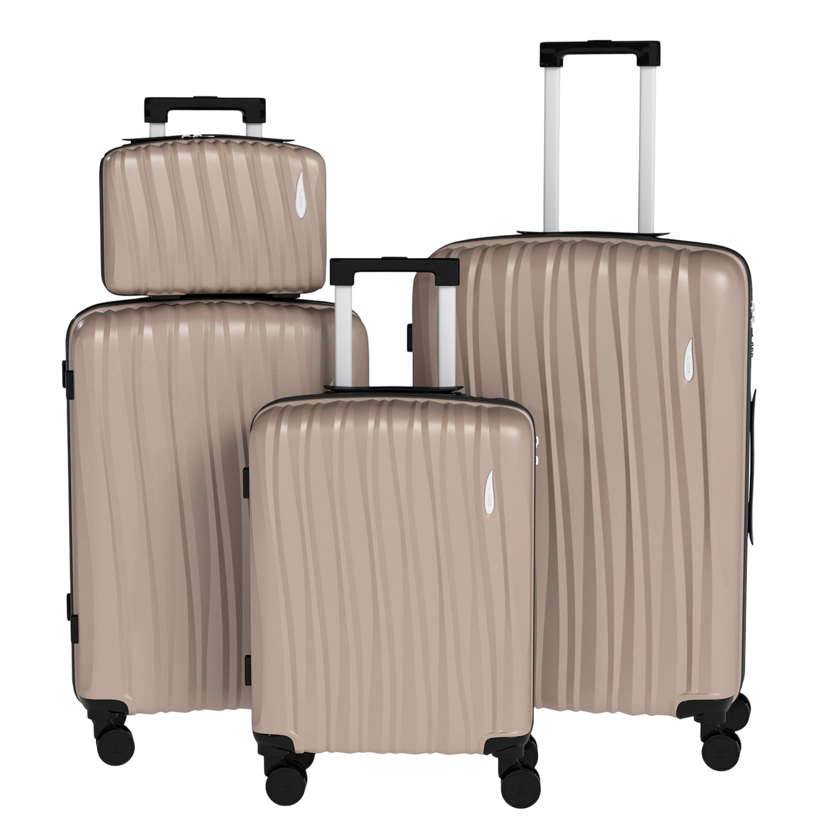 Set 4 Trolley ABS 12/20/24/28 pollici - Champagne (073)