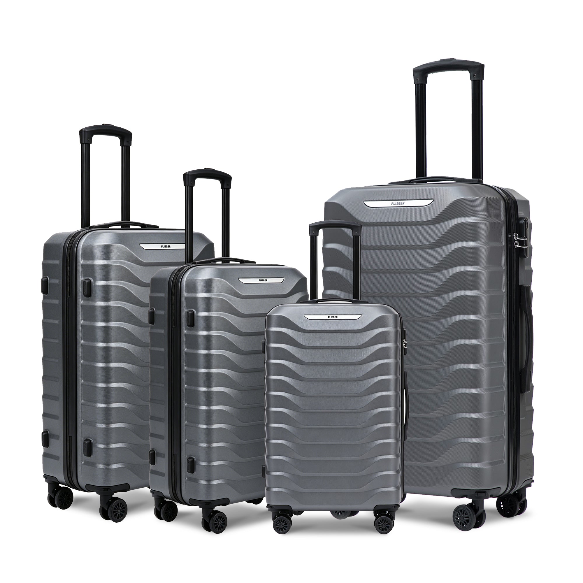 Set valigie ABS 4 pezzi 18/20/26/28 - Grigio (029)