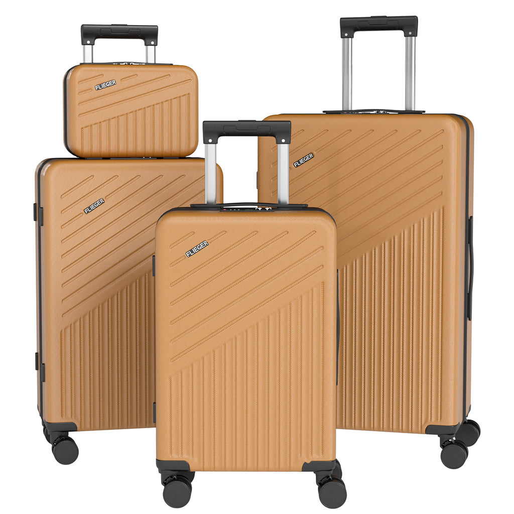Set 4 Trolley ABS 12/20/24/28 pollici - Oro (071)