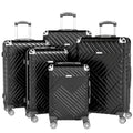 Set valigie in ABS da 5 pezzi (20"/26"/28"/30"/32") – Nero（075）