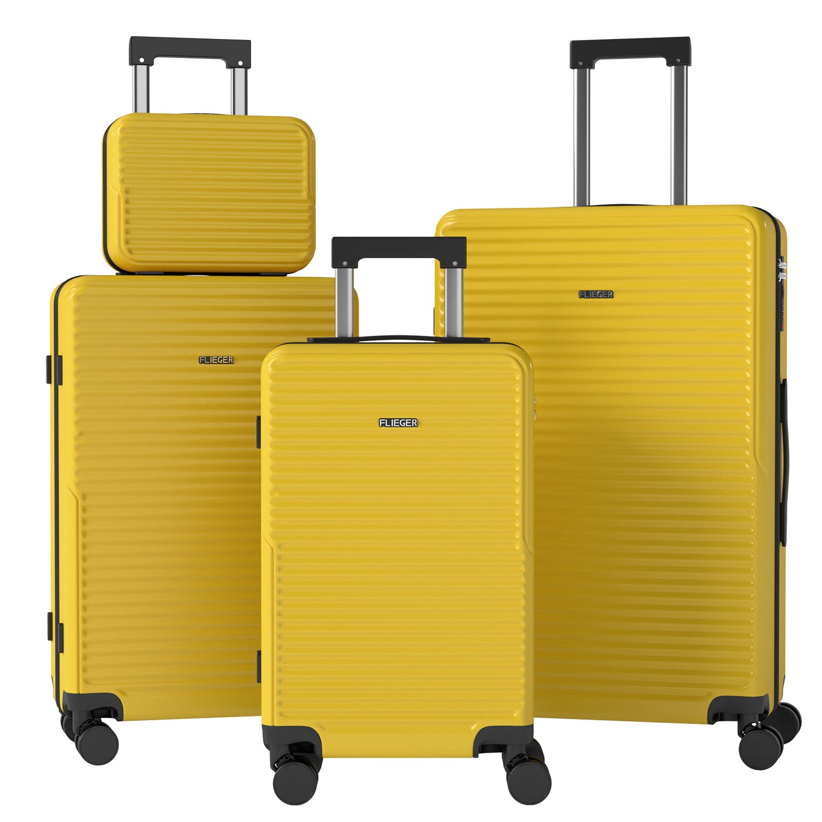 Set 4 Trolley ABS 12/20/24/28 pollici - Oro (069)
