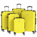 Set valigie in ABS da 5 pezzi (20"/26"/28"/30"/32") – Giallo tenue（075）