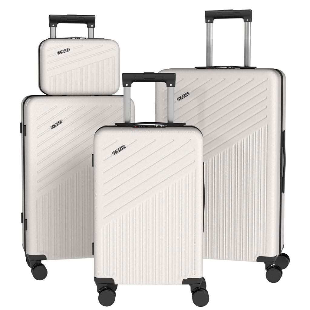Set 4 Trolley ABS 12/20/24/28 pollici - Bianco (071)