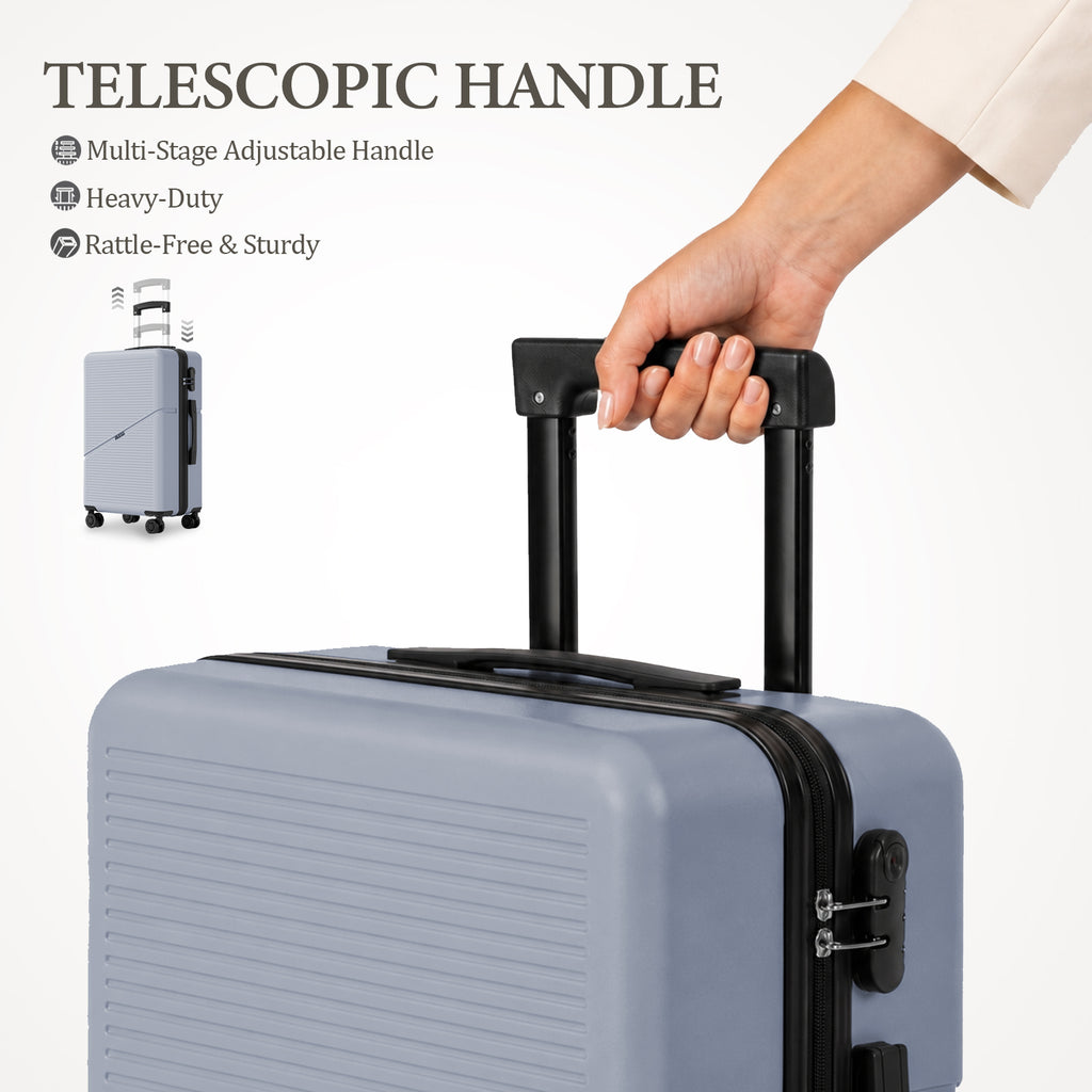Set 3 Trolley ABS 20/24/28 pollici - Grigio Scuro（041）