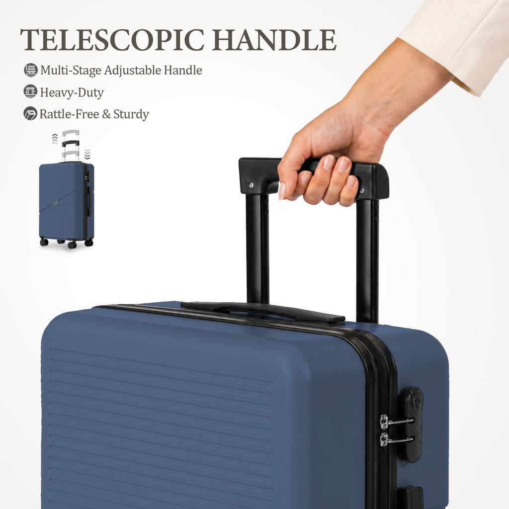 Set 3 Trolley ABS 20/24/28 pollici - Blu Navy (041)