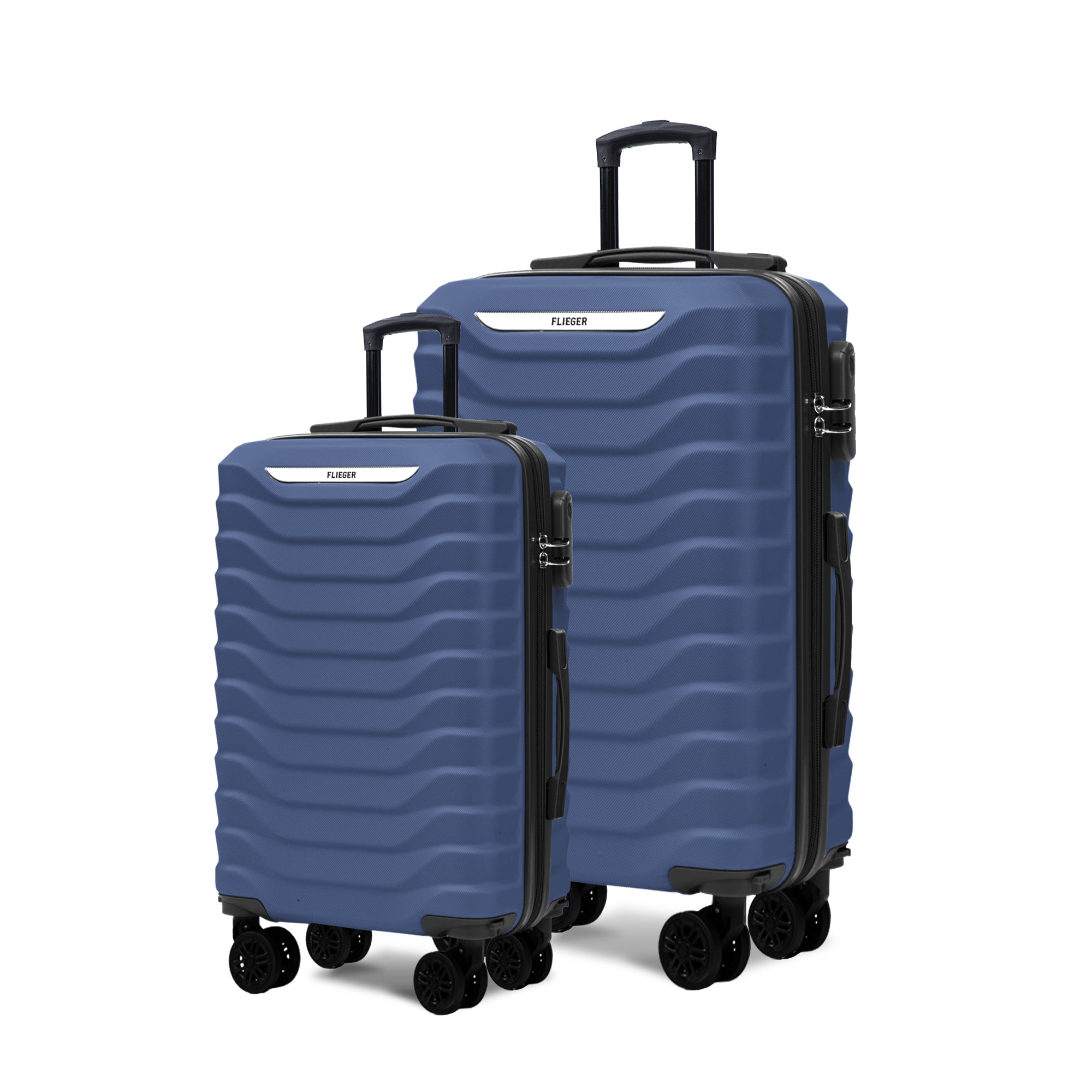 Set valigie ABS 4 pezzi 18/20/26/28 – Blu Scuro（029）