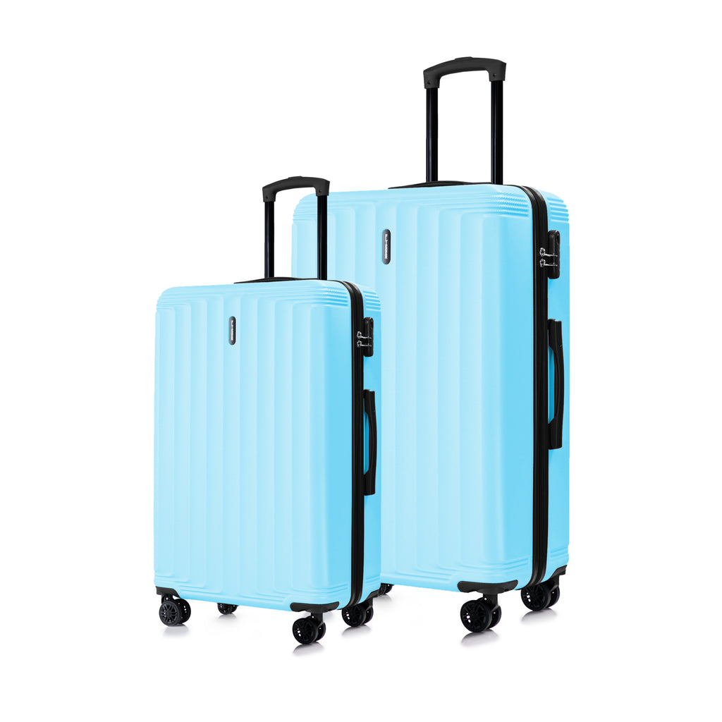 Set valigie ABS 3 pezzi 20/24/28– Blu Cielo（042）