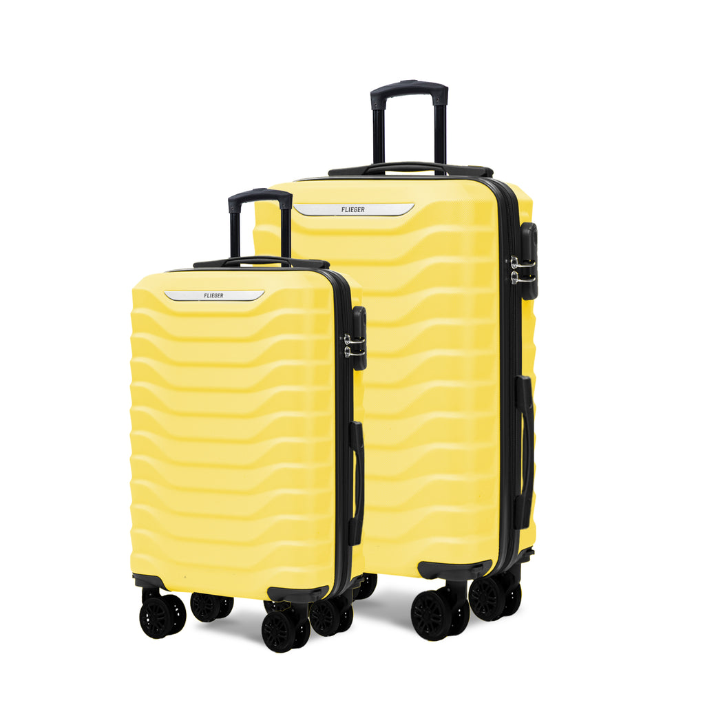 Set valigie ABS 4 pezzi 18/20/26/28 - Giallo (029)