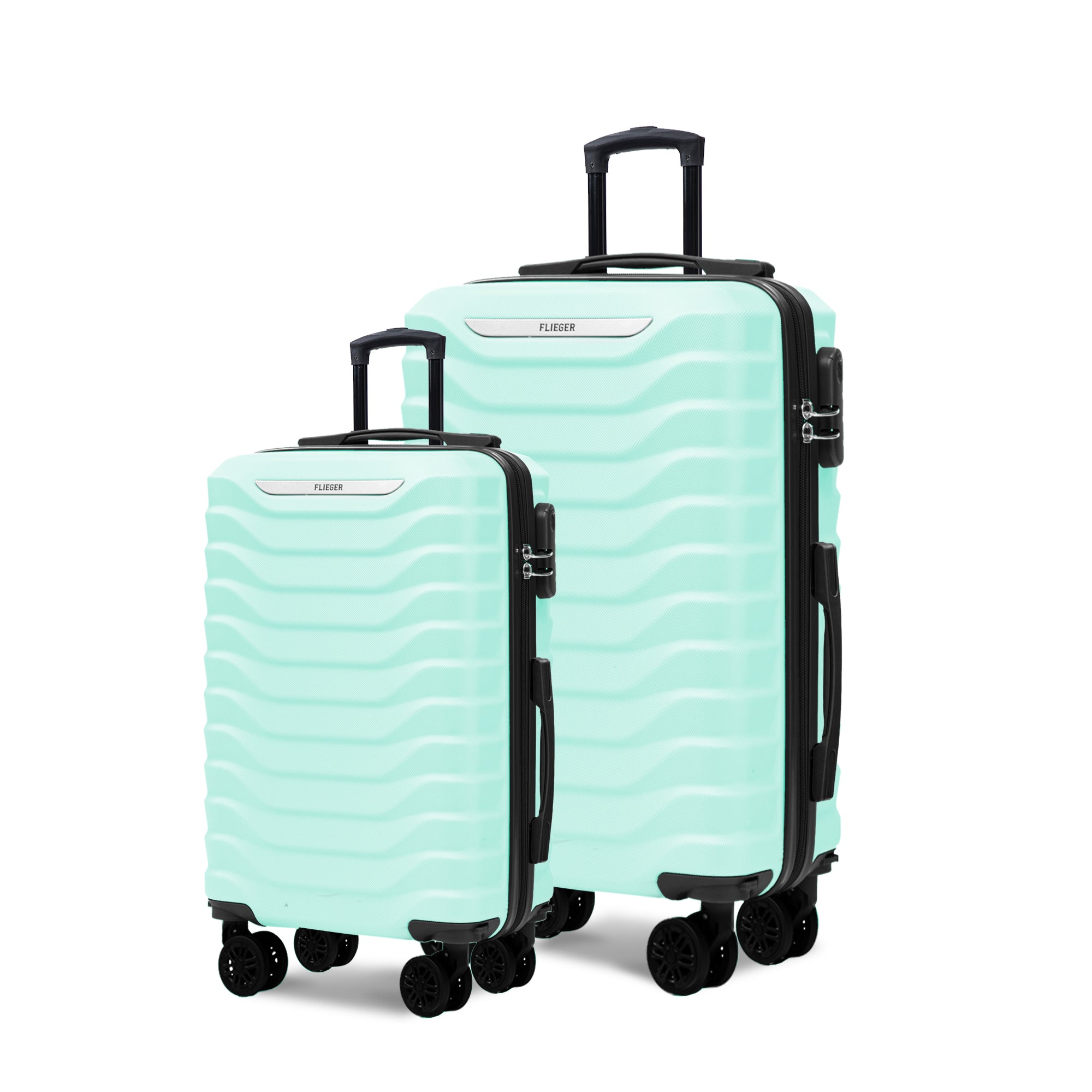 Set valigie ABS 4 pezzi 18/20/26/28 - Verde (029)