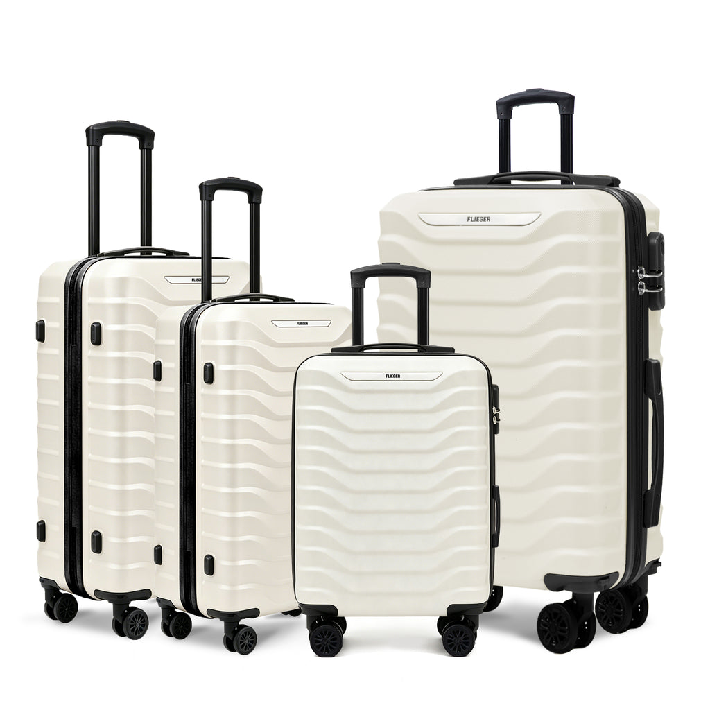 Set valigie ABS 4 pezzi 18/20/26/28 - Beige (029)